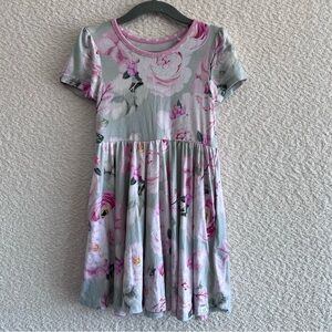 Little Snuggles Girls Twirl Floral‎ Short Sleeves Dress Bamboo Size 3T